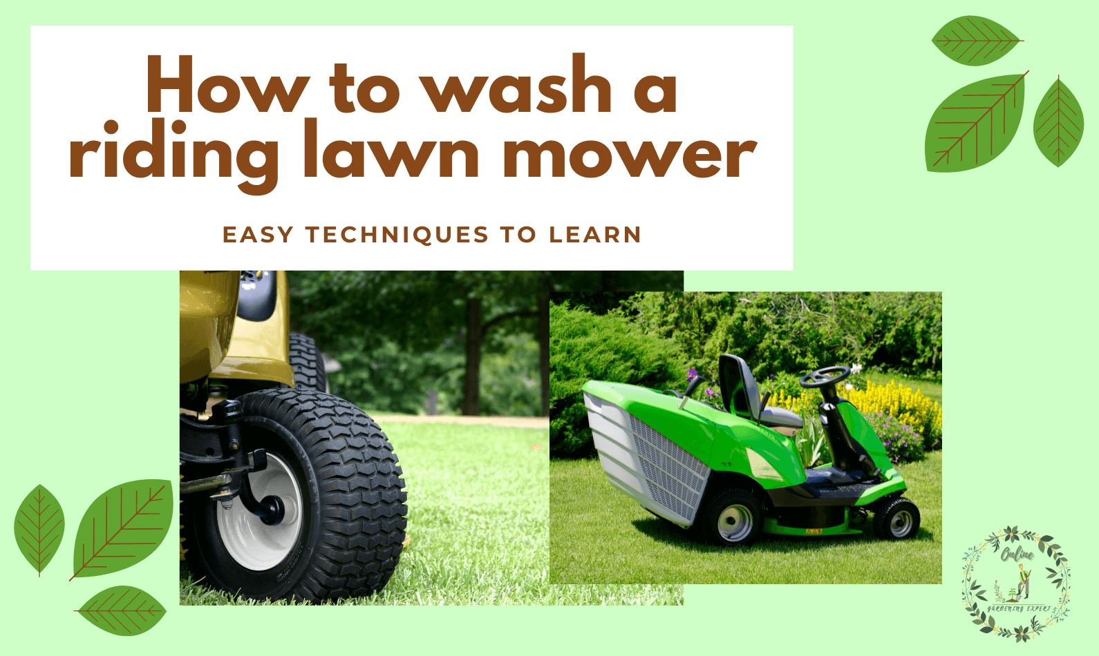 How to Wash a Riding Lawn Mower?