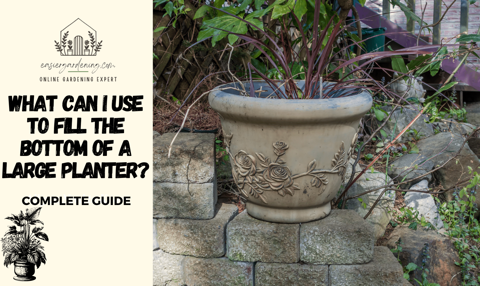 What Can I Use to Fill the Bottom of a Large Planter? - Pots Planters & More