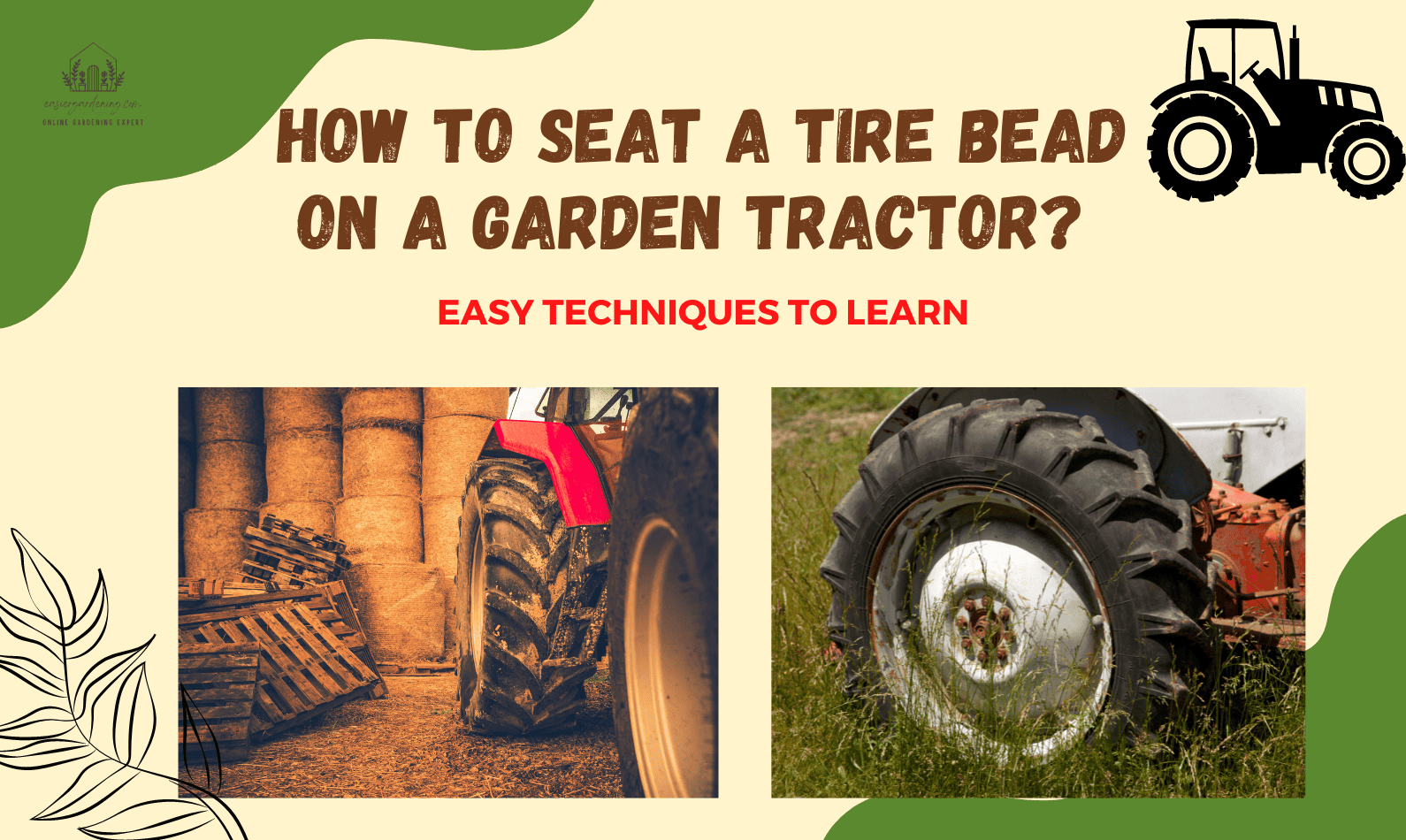How to Seat a Tire Bead on a Garden Tractor?